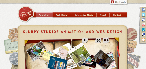 Slurpy Studios website 2010