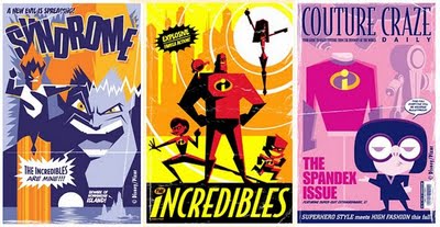 Incredibles Retro Movie Poster