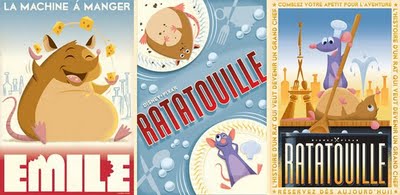 Ratatouille Retro Movie Poster