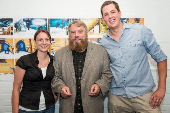 The Fearsome Beastie crew with Brian Blessed