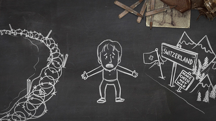 World War One Trenches Blackboard Animation 2