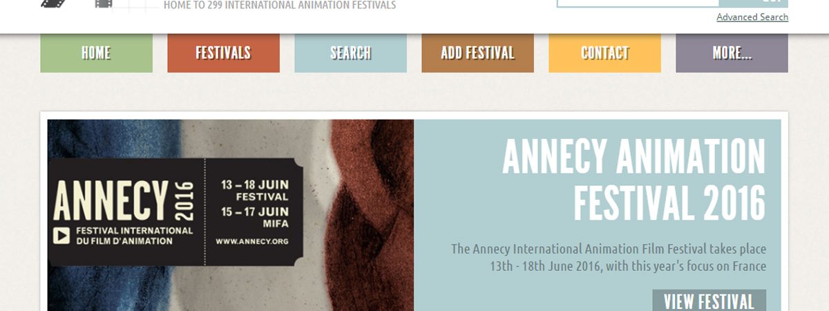 Animation Festivals Directory List Website