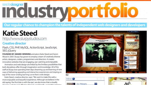 Web Designer Magazine – Industry Portfolio Interview Slurpy Studios