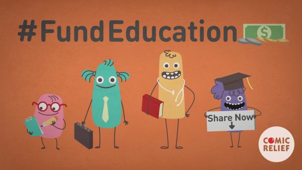 Animated infographic film for Comic Relief charity Fund Education campaign