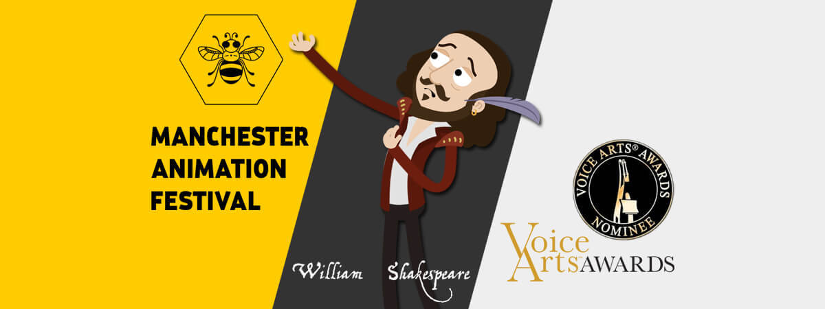 #ShakespeareLives Up For Manchester Animation Festival & Voice Arts Awards