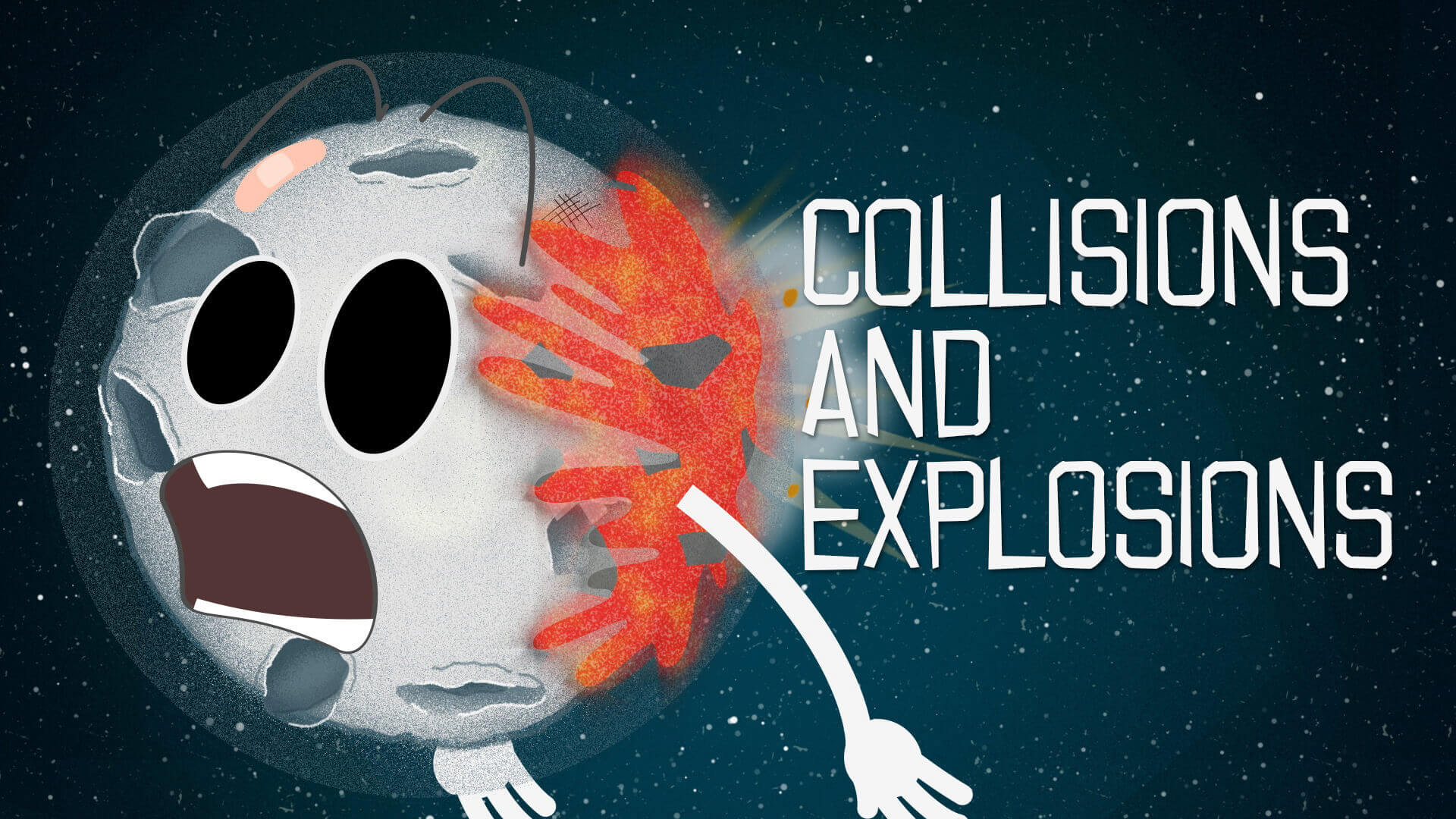 Education animation for children for Royal Observatory Greenwich - Collisions and Explosions