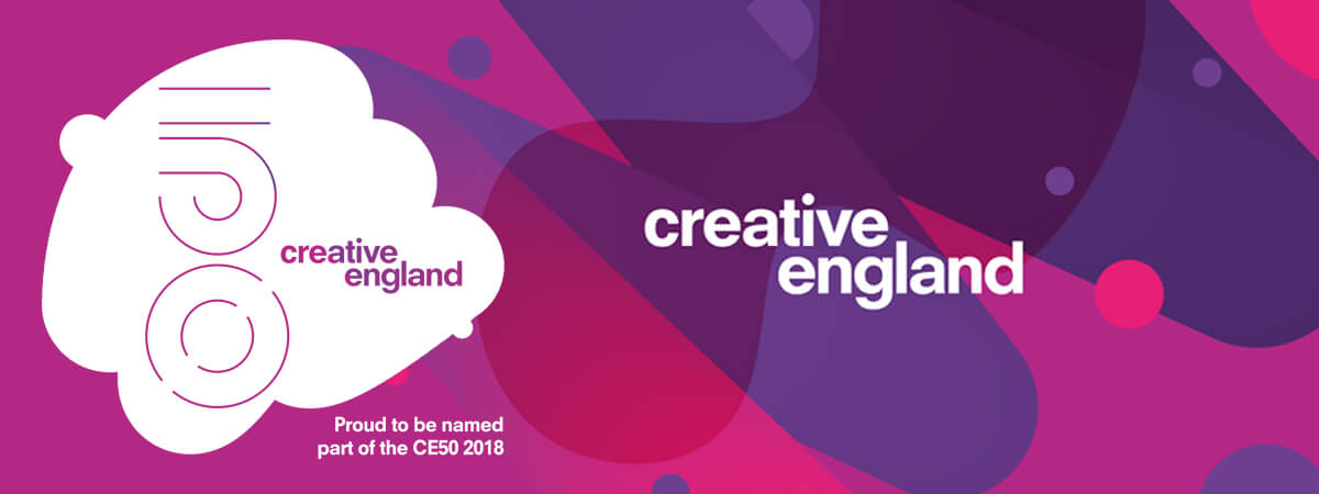 Creative England CE50 2018 logo