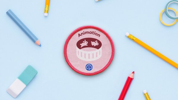 Animation Girlguide badge